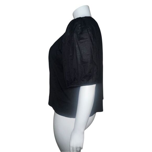 Old Navy Plus Size Black Jack Puff-Sleeve Slub-Knit Top XXL NWOT - Picture 5 of 9